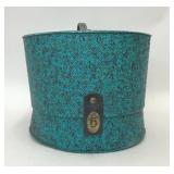 VTG BLUE 1960S HAT TRAVEL CASE