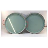 2 HEARTH AND HAND PARTY TRAYS