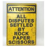 FUNNY METAL PARKING SIGN