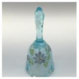 FENTON HAND PAINTED BLUE BELL SIGNED