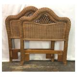 2 Twin Pennsylvania house wicker headboards