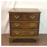 Small Fancher 3 drawer end table/night stand