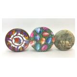 3 NESTING CHRISTMAS EASTER COOKIE TINS