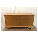 40 x 18 x 21 antique dovetailed chest