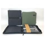 2 ZIPPER BINDERS & 1 CD CASE BINDER