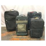 4 ROLLING LUGGAGE SUITCASES