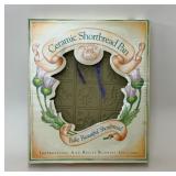 BROWN BAG COOKIE ART CERAMIC SHORTBREAD PAN