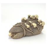 VTG RESIN JAPANESE RATS MICE NETSUKE