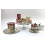 CANDLES AND TABLEWARE