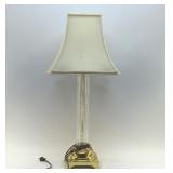 CLEAR, CRYSTAL RIBBED LAMP