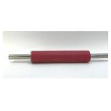 RED SILICONE PASTRY, ROLLING PIN