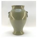 URN POTTERY VASE 14"