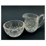 WATERFORD SYRUP PITCHER, SM BOWL