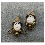 MACK HENFIELD 1950 "ASIAN PRINCESSï¿½ EARRINGS
