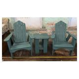 3pc original Uwharrie Chair Adirondack wood set
