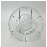 TIFFANY & CO CRYSTAL HOLIDAY SERVING BOWL