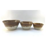 NESTING McCOY OVENWARE MIXING BOWLS