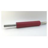 RED SILICONE PASTRY, ROLLING PIN