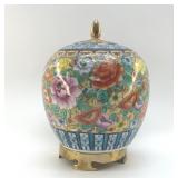 MILLEFLEURS STYLE CHINESE GINGER JAR 12"