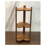 27" wood heart shaped shelf