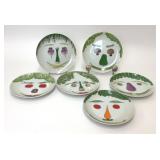 6 VTG SIGMA TASTE SETTER VEGETABLE FACE PLATES