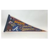 1995 ATLANTA BRAVES WORLD SERIES PENNANT