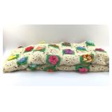 HAND CROCHETED FLORAL AFGHAN