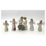 5 WILLOW TREE ANGEL FIGURINES