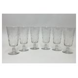 6 HEISEY PLANTATION IVY ICED TEA GLASSES
