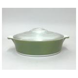 CORNING WARE 1 QT AVOCADO GREEN ROUND CASSEROLE
