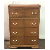ANTIQUE WATERFALL CHEST OF DRAWERS