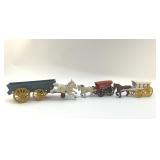 CAST-IRON HORSE-DRAWN CARTS