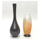ART GLASS VASE & RESIN VASE