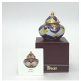 VTG THAI BENJARONG PORCELAIN MINIATURE JAR