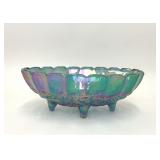 INDIANA HARVEST GRAPE CARNIVAL GLASS CENTERPIECE