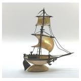 1883 BOSTON, EXPOSITION MOTHER-OF-PEARL SHIP
