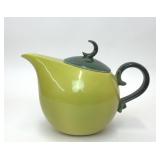 1950s HULL POTTERY GREEN CRESCENT TEAPOT
