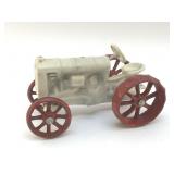 CAST-IRON  TRACTOR WITH RED WHEELS 6"