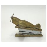 VTG BRASS WWII FIGHTER PLANE STAPLER