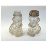PAIR 1940S DOG CANDY CONTAINERS