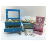JEWELRY, JEWELRY BOXES, LOOSE BEADS