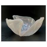 MURANO PINK ART GLASS IS ABSTRACT BOWL