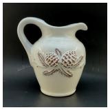 GLAZED POTTERY, PINECONE PITCHER
