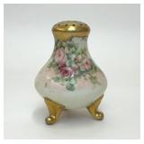 ANTIQUE FLORAL HANDPAINTED PORCELAIN SUGAR SHAKER