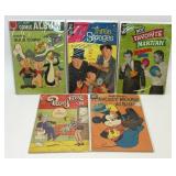5 ASSORTED CARTOON AND TV COMICS