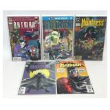 5 ASSORTED DC COMICS BATMAN HUNTRESS