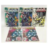 5 ASSORTED MARVEL COMICS THE PUNISHER