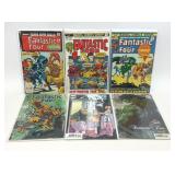 6 ASSORTED MARVEL COMICS FANTASTIC FOUR