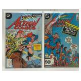 WHITMAN DC SUPERMAN ACTION COMICS #483 #569