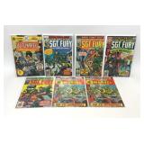 7 ASSORTED DC MARVEL COMICS SGT FURY